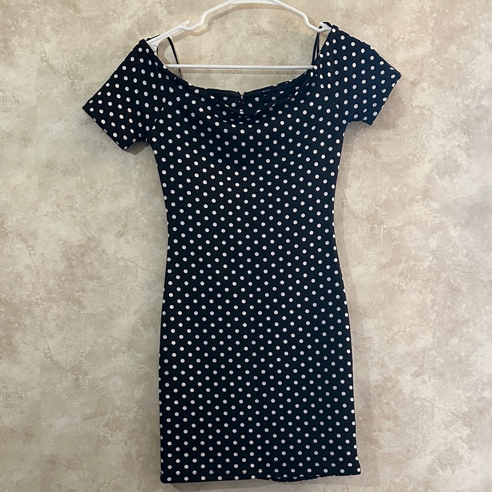 Forever 21 Black and White Polka Dot Mini Dress
